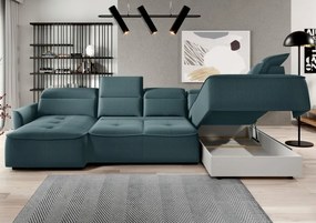 Narożnik MURILLO XL Prawostronny z elektryczną regulacją siedziska w tkaninie VOUGE 12 WERSAL