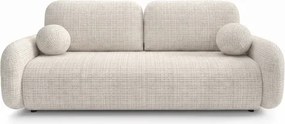 Sofa VIDI Rozkładana Dwuosobowa Beżowa Szenil Japandi