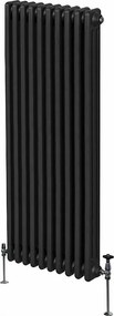 Tradycyjny grzejnik 3-kolumnowy - 1800 x 472 mm - czarny