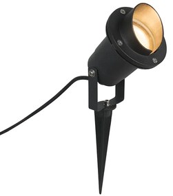 Zewnetrzna Oświetlenie ogrodowe na szpikulec Spot czarny w komplecie z kablem i wtyczką IP65 - Done Nowoczesny Oswietlenie zewnetrzne