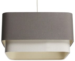 Lampa wisząca KWADRO DUO 003 51x47cm brązowa/kremowa BPS KONCEPT