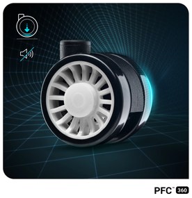 Fotel gamingowy Diablo X-One 2.0 Normal Size, czarno-biały