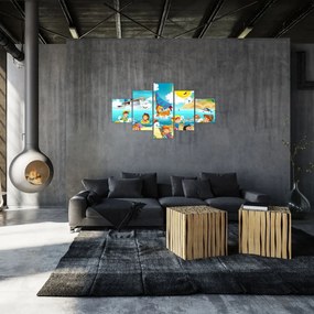 Obraz - Dzień na plaży (125x70 cm)