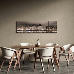 Obraz miasta o zmierzchu (170x50 cm)