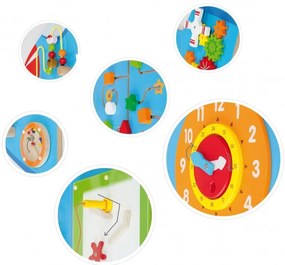 Sensoryczna edukacyjna tablica drewniana manipulacyjna viga samolot