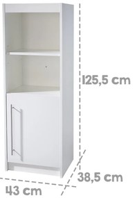 Biały regał dziecięcy 43x126x38,5 cm Maren – Roba