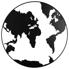 Metalowa tablica na notatki, w kształcie Ziemii, WORLD, Ø 50 cm
