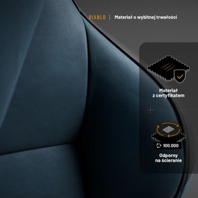 Fotel Gamingowy Diablo X.One Prime, Normal Size, Meta Ocean