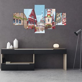 Obraz - Zimowa aleja (125x70 cm)