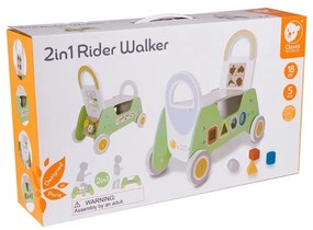 Classic world drewniany jeździk montessori pchacz 2w1