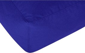 Niebieski wełniany puf Keno – noo.ma