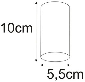 Biały spot sufitowy tuba plafon 10 cm - A733-Amia