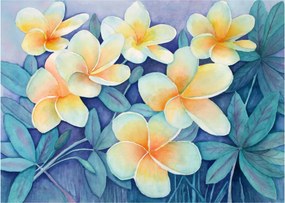 Obraz na szkle - Tropikalne krzewy (70x50 cm)