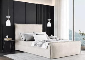 Łóżko kontynentalne Gronda boxspring z pojemnikiem i materacem tapicerowane 90-200 cm