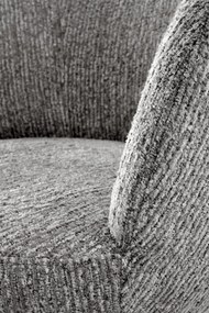 Krzesło tapicerowane, obrotowe szare, popiel K581