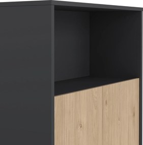 Dwudrzwiowa komoda biurowa Sign jackson hickory/szary mat