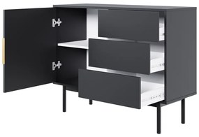 Komoda VIVALA 1D3S, czarna