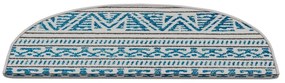 Niebieskie dywaniki na schody zestaw 16 szt. 20x65 cm Cottage Warmth – Vitaus