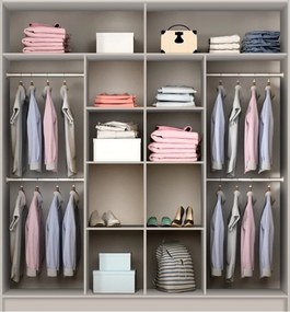 Szafa Przesuwna SAMIRA 200 cm z Lustrem Szafa Dwudrzwiowa Odcienie beżu