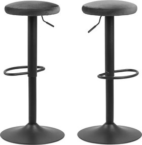Regulowany hoker z podnóżkiem Finch dark grey