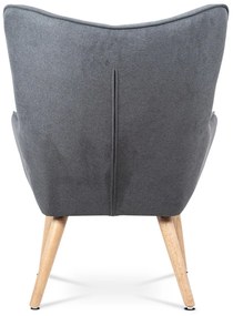 Fotel z podnóżkiem GREY2, szary