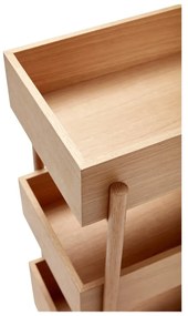 Konsola z litego drewna dębowego 34x43 cm Stack – Hübsch