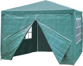 Pawilon ogrodowy handlowy 3x3 m - 4 ścianki, okna, zielony