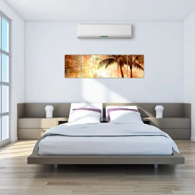 Obraz - Palmy na plaży (170x50 cm)