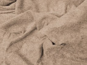 PrzytulneMieszkanie.pl Prześcieradło frotte jasnobrązowe 90 x 200 cm