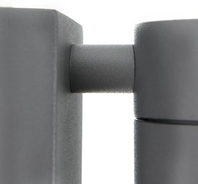 Lampa ścienna zewnętrzna antracytowa IP44 z czujnikiem zmierzchu - Solo