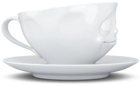 Biała porcelanowa szczęśliwa filiżanka do kawy 58products, 200 ml