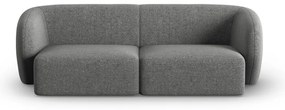 Szara sofa z tkaniny szenilowej 188 cm Paolo – Milo Casa