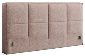 Jasnoróżowy tapicerowany zagłówek 210,5x100 cm Darren – Micadoni