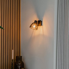 Industrialna lampa ścienna czarna - FotuPrzemysłowy Oswietlenie wewnetrzne