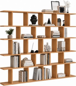 Designerska ażurowa biblioteczka regał na książki olcha S3-W36