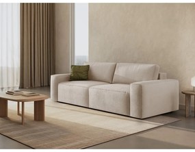 Beżowa rozkładana sofa z materiału bouclé 247 cm Jodie – Micadoni Home