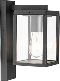 Industrialna lampa ścienna zewnętrzna czarna IP44 - Charlois