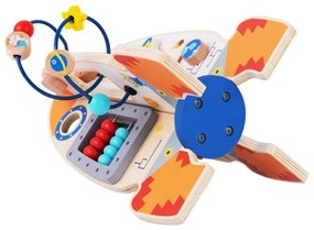 Tooky toy duża drewniana zabawka edukacyjna wielofunkcyjna rakieta
