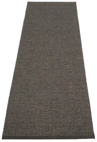 Antracytowy chodnik odpowiedni na zewnątrz 70x240 cm Emm Black Linen – Pappelina