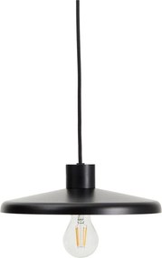 Czarna lampa wisząca z metalowym kloszem Nuvira – Kave Home