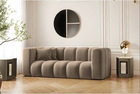 Sofa modułowa dwuosobowa Grand, tkanina Salvador, Ciemnobeżowy
