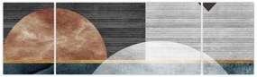 Obraz - Kształty i tekstury (170x50 cm)