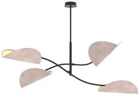 Popielata nowoczesna lampa sufitowa - M130-Urdom