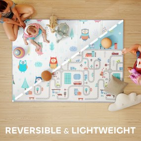 AIYAPLAY Mata dla niemowląt, motyw zwierząt, pianka, 1,5 cm wyściółki, antypoślizgowa