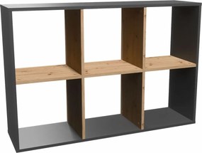 Regał na zabawki do pokoju dziecka antracyt L0-D30