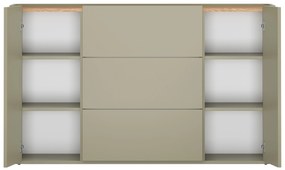 Komoda Elivo 150 cm z szufladami - eukaliptus / dąb baltic dune