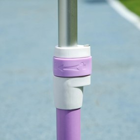 AIYAPLAY hulajnoga dziecięca, koła LED, płynna jazda, regulowana wysokość, tworzywo sztuczne, stal, fioletowy