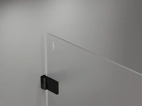 Mexen Lunar-B drzwi prysznicowe uchylne prawe 60 cm, transparent, czarne - 832-060-000-70-00-P