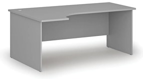 Narożne biurko PRIMO GRAY, 180x120 cm, lewe, szare