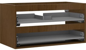 Mexen Box-A korpus szafki podumywalkowej 90 cm, 2 szuflady, orzech - 91AX0-0900-470-2-86